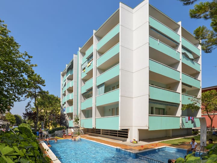 Herrliche Wohnung Für 5 Leute Mit Klimaanlage, Pool, Tv, Balkon Und Haustiere Erlaubt - Bibione