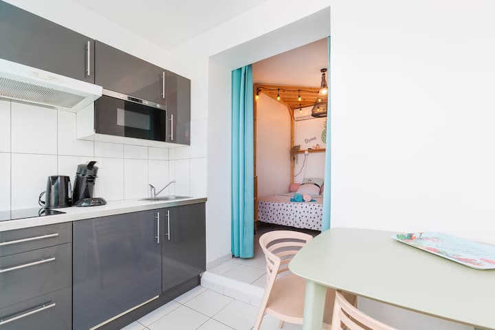 Charmant Studio Flamant 1 Avec Terrasse Plage 100m - La Capte