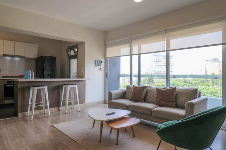 W* | Lovely 1br With Park View In Miraflores - Lima