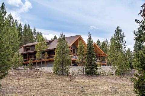 2 HOMES 6 miles to YNP gated 11 acre Montana Ranch