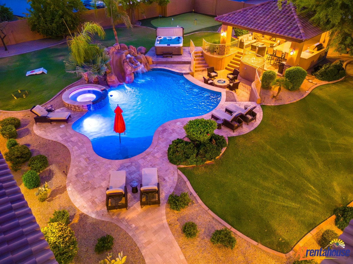 Million $ Desert Dream + Waterslide + Pickleball Court + Golf