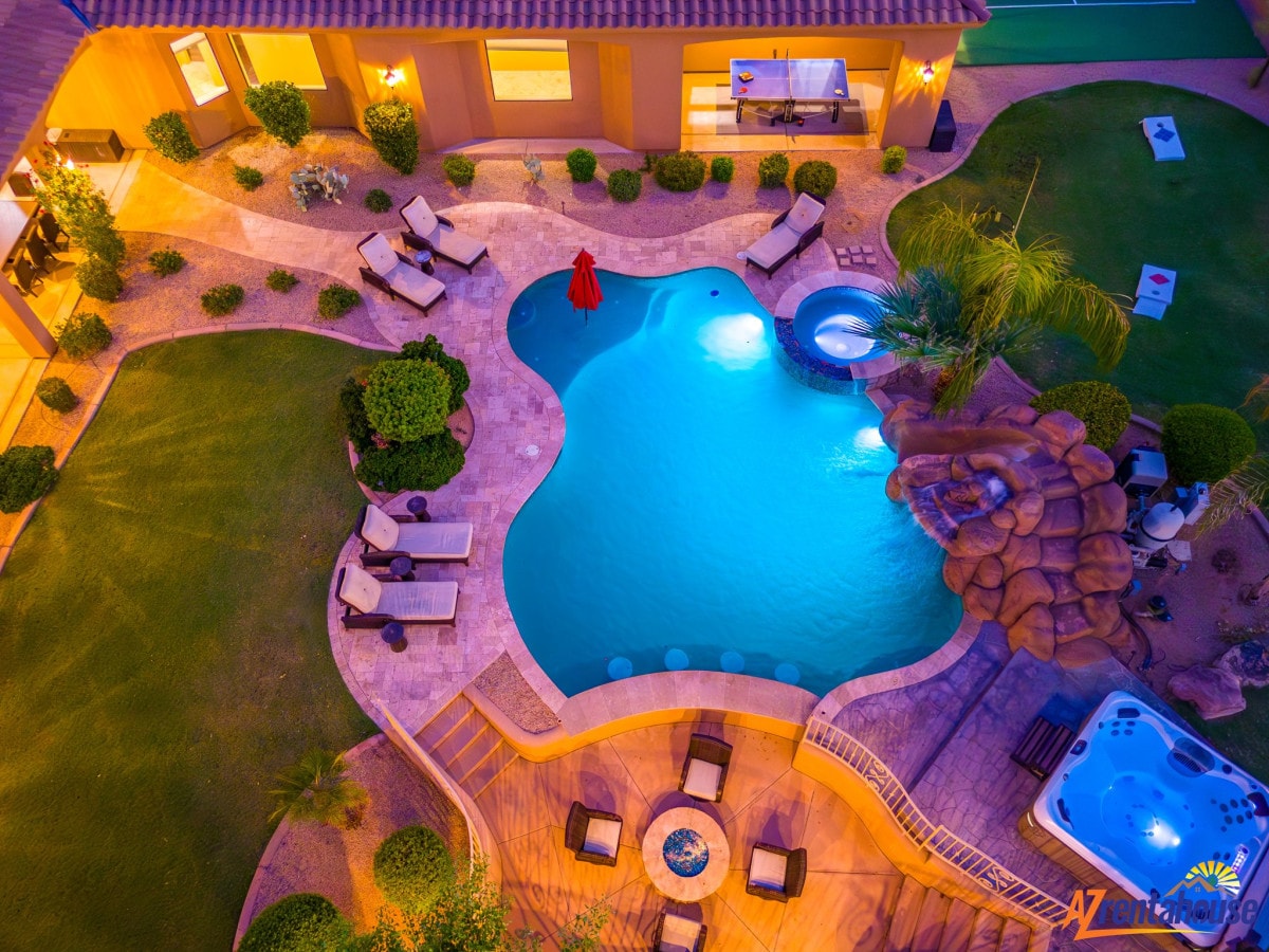 Million $ Desert Dream + Waterslide + Pickleball Court + Golf