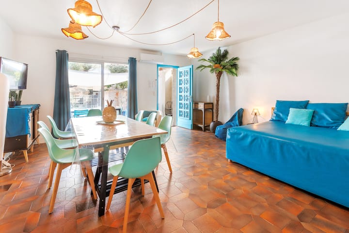 Grand T3 Tout Confort Terrasse Privée Mer à 100m - Île de Porquerolles