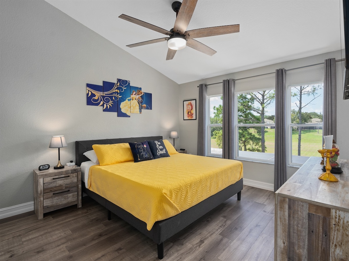 Luxurious King Master Suite Inspired by Beauty and the Beast