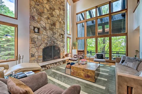 Luxe Plymouth Chalet w/ Indoor Pool & 3 Decks!