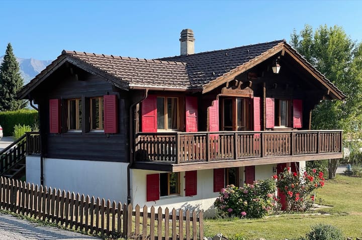 Alphina N° 39, Chalet Avec Jardin - Nax
