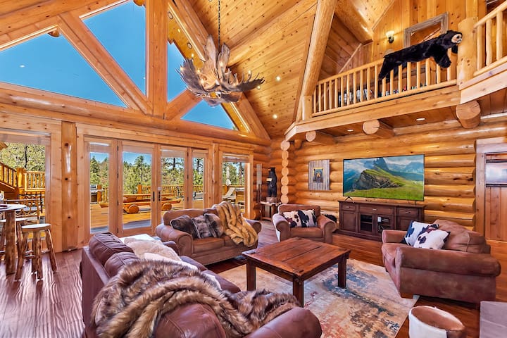 5bed Lux Log Cabin!hot Tub! Game Room! Pool Table! - Big Bear, CA