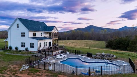 Rustic-Luxe Farmhouse w/ Pool, Pond & 320 Acres