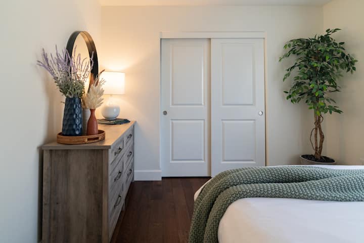 Enjoy any of the three bedrooms at Casa Saguaro, all with fluffy duvet covers.