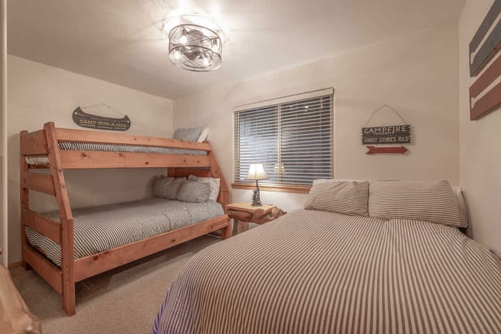 The bunk room is so fun for kids and teens. 