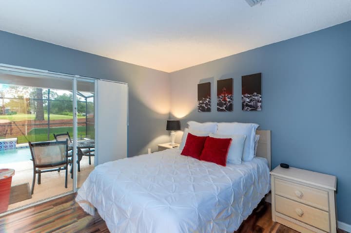 Bedroom 2 - Downstairs with Queen Bed