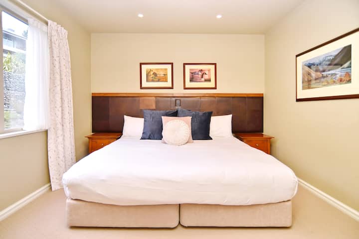 Bedroom 2 has a California King sized bed