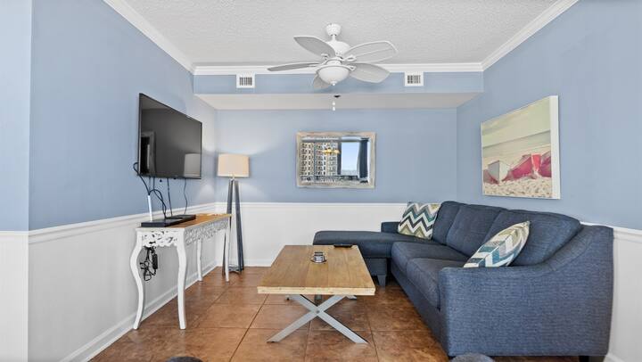 Sala de estar con sofá cama