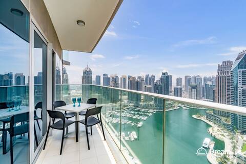 2BR in Damac Heights | Full Marina View