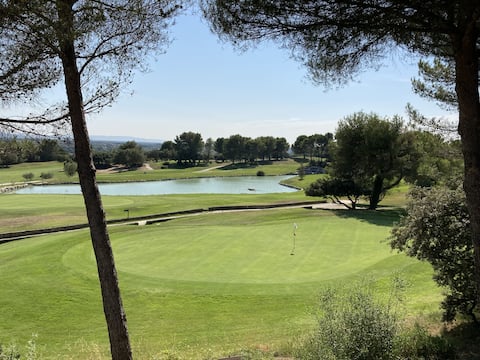 Beautiful view of AIR CONDITIONING LINENS Golf Saumane 6P Pool
