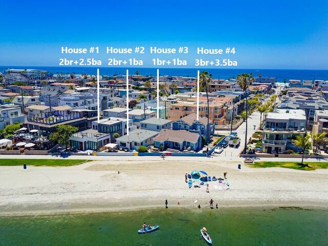 WOW 130’ of Water Front * 4 Houses * 10 Parking