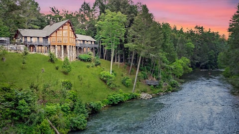 Toccoa Riverside Retreat ~ 45 Acres on the River!