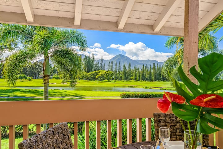 2br 2.5ba Condo Golf Course View, Pool, Hot Tub - Wainiha Beach Park