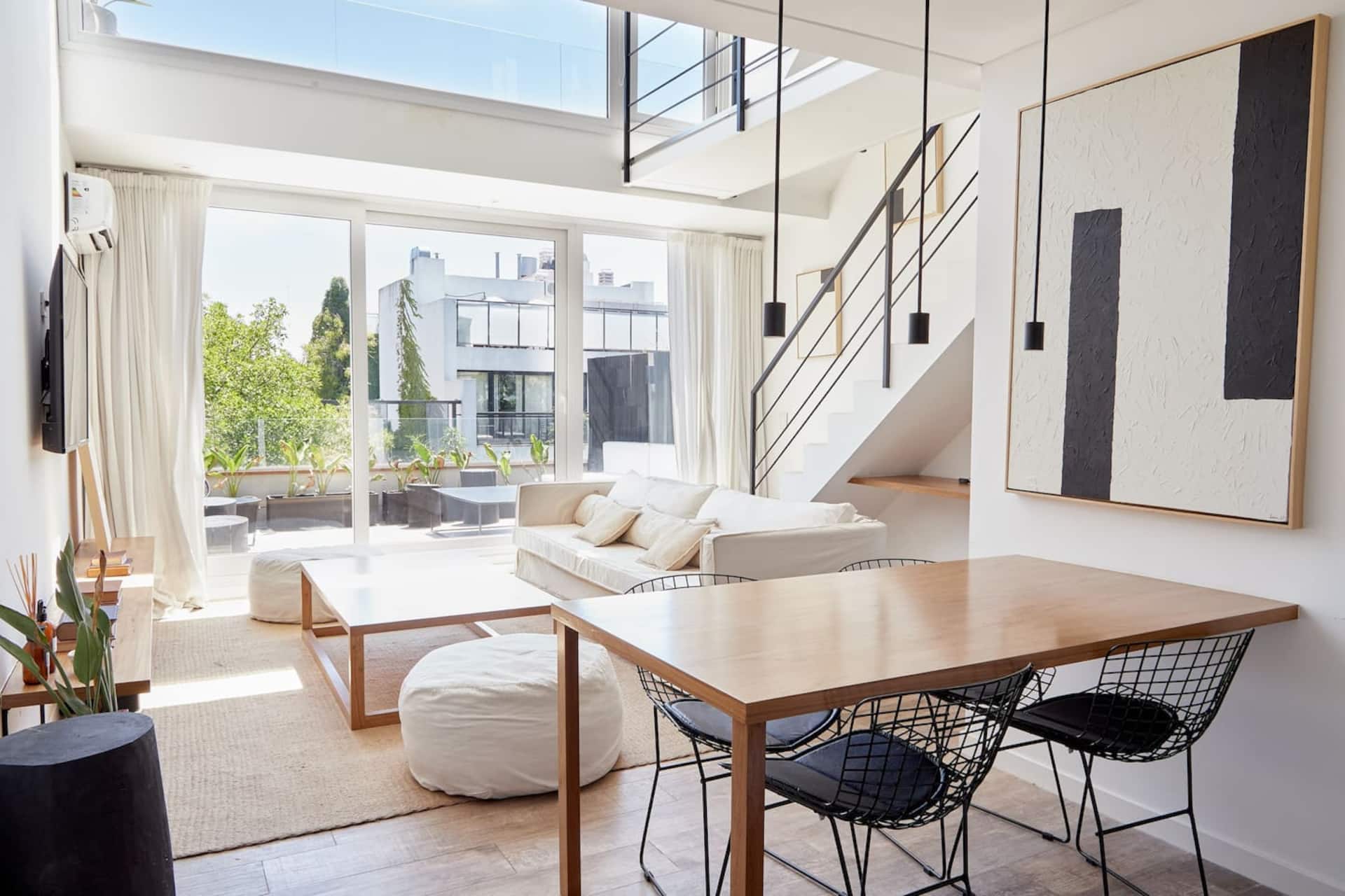 Apartamento de 1 quarto em Palermo com área de lavanderia