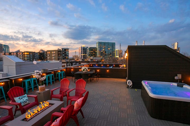 Gulch Walkable- Rooftop/hot Tub! - Nashville, TN