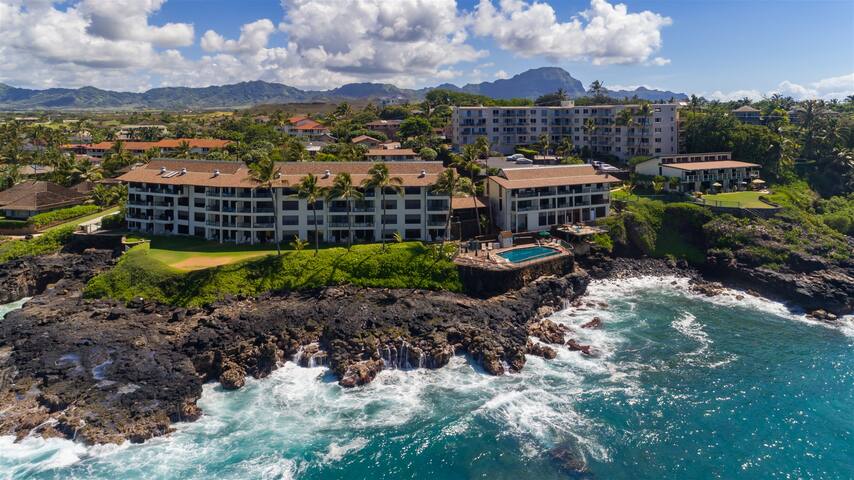 Poipu Shores 101A: So Close to the Ocean you can a