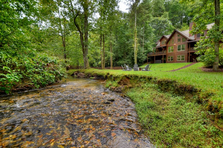 Creekside Solitude~5 Br/5b~firepit~hot Tub - Georgia, GA