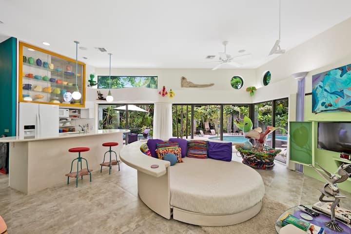 Unique Art & Nature Hideaway Walk To Wilton Drive - Wilton Manors, FL