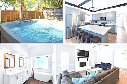 *Jacuzzi*King Bed*Grill*Modern Family-Friendly3BR