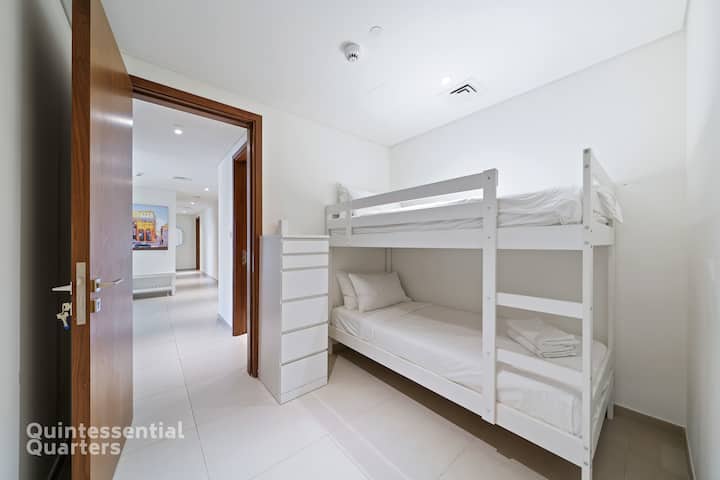 Detská izba s poschodovou posteľou a vlastnou kúpeľňou