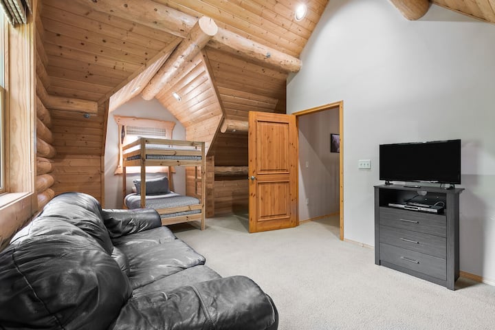 Kochi la ngozi lenye starehe na televisheni