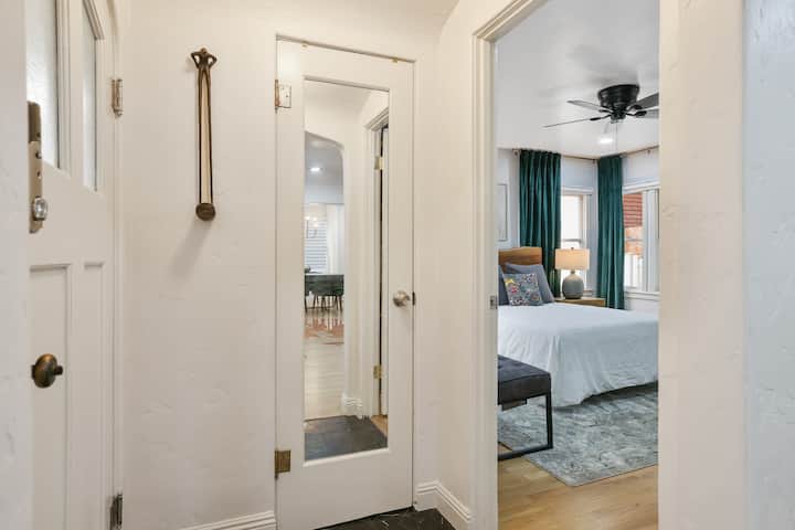 Bedroom is just off the entryway. 