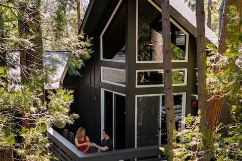 Juniper by Freewyld | A-Frame Cabin + Hot Tub