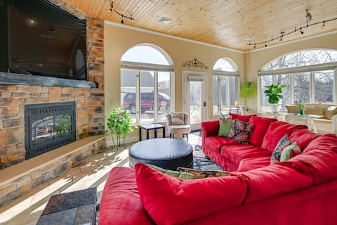 Large Home w/ Indoor Basketball Court + Game Room!