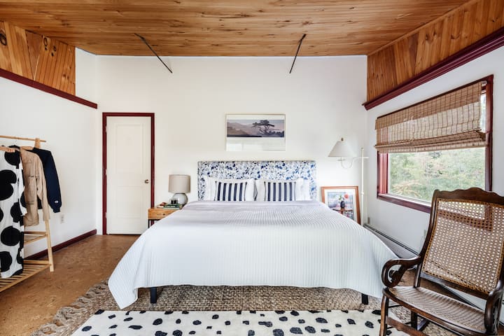 Wine Room. King Bed. Upstairs. Private Balcony.