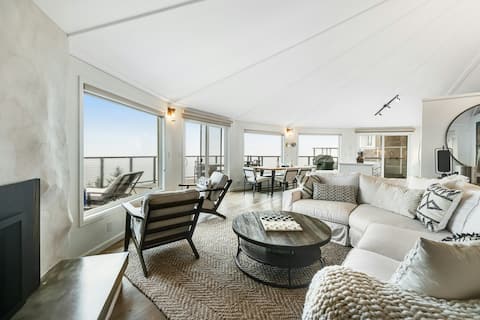 3BR Oceanview | Fireplace | Balcony | W/D | WiFi