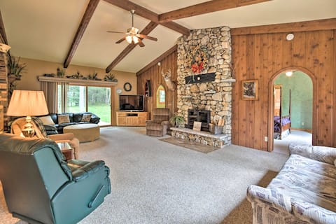 Spacious Lakefront Home w/ Patio & Boat Dock!