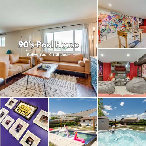 90s Theme Hot Tub w/ New Pool 4 Bd 2BA