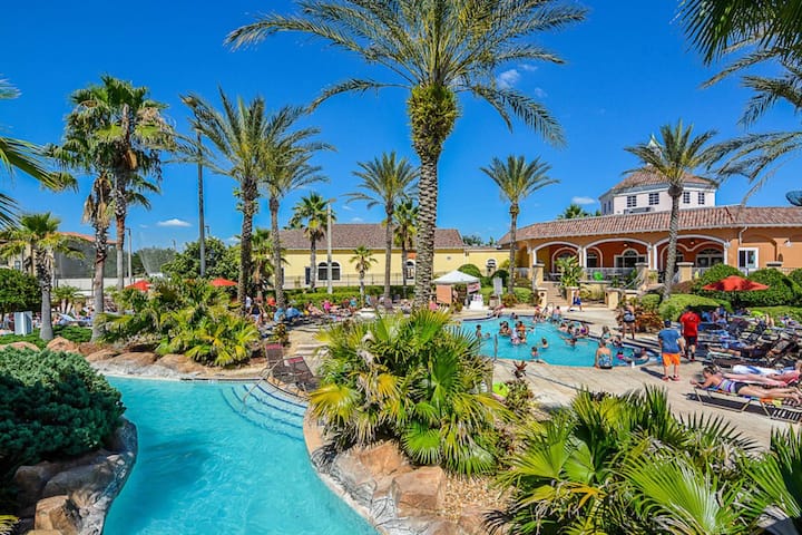 Sleeps 10. Resort Pool, Lazy River, Spa. Wdw 8mi - Floride