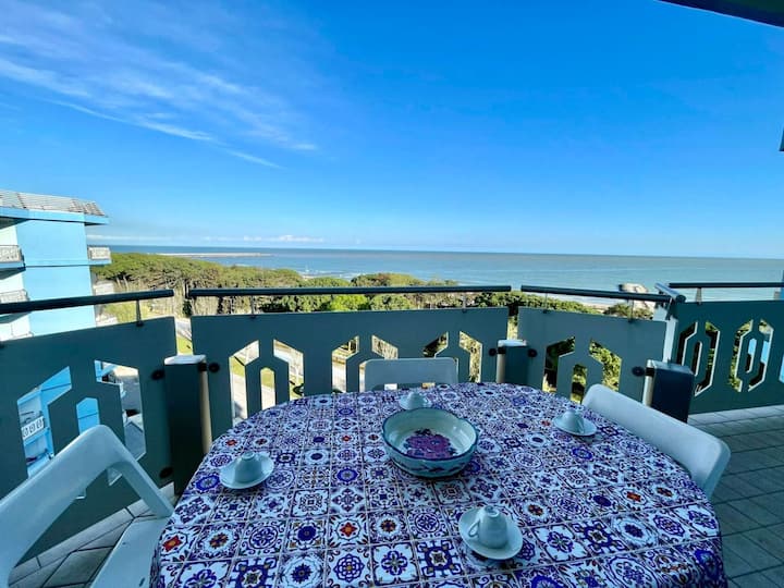 Appartement Avec Vue Sur La Mer Et Piscine Partagé - Caorle