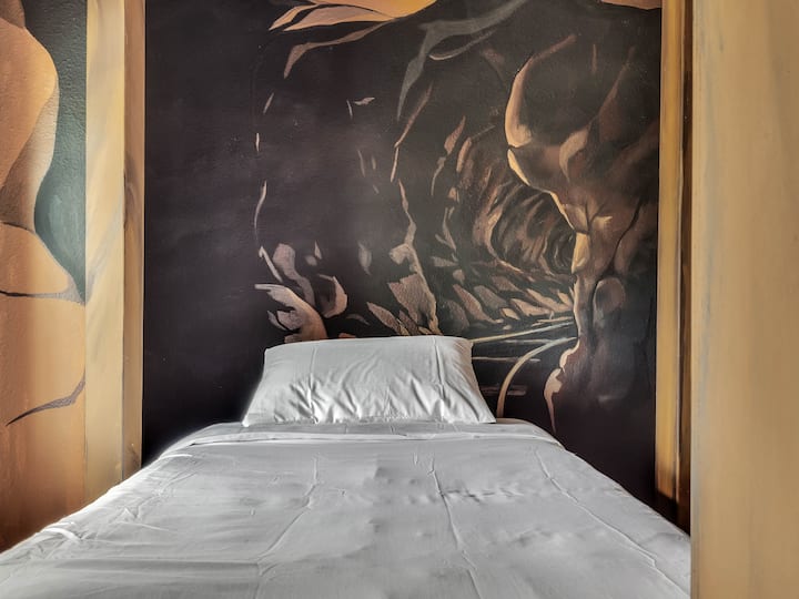 Slaapkamer met het thema van mijn trein