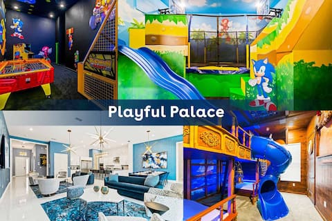 Fun Villa w/ Trampoline, Pirate Theme BR & Arcade