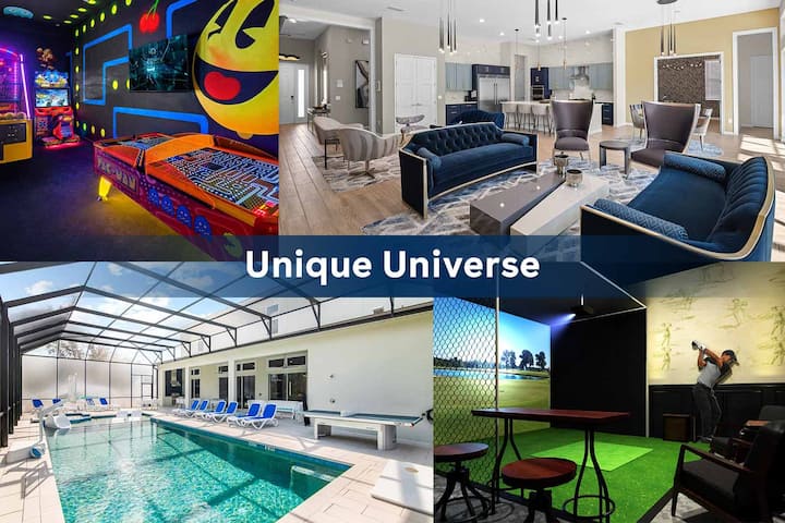 Villa W/ Golf Simulator, Sci-fi Theme Br & Arcade - ダベンポート, FL