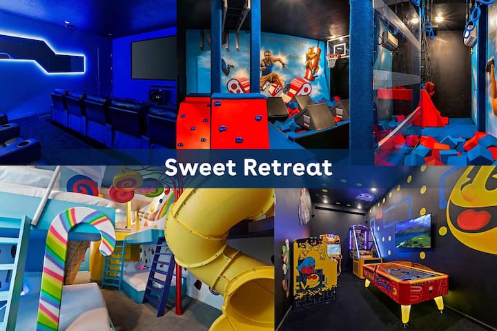 Home w/ Ninja RM, Candy Theme BR, & Theater - Houses for Rent in