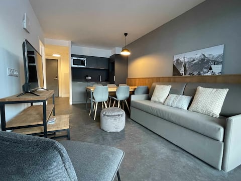 Airbnb performant: At the foot of the slopes! Bright Apt + Pool Access à Auris