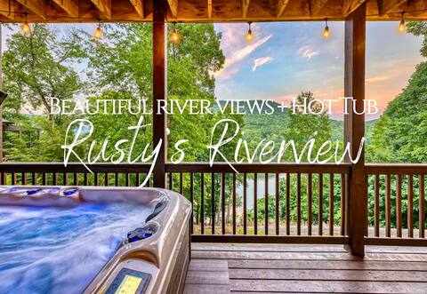 Luxury Cabin | Hot Tub | MTN & River Views