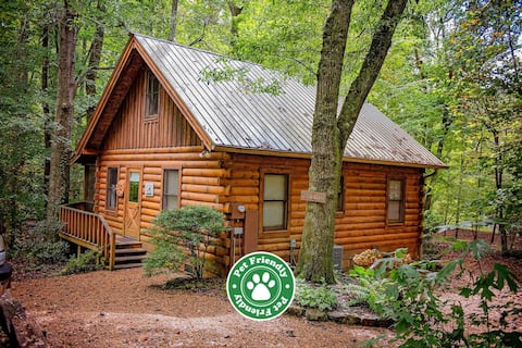 Creek Crest perfect log cabin Ocoee riverside lot