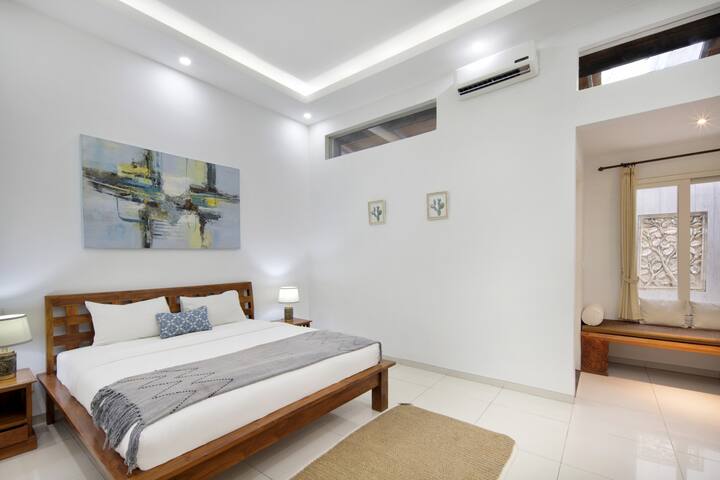 Duerme reparador en la acogedora habitación