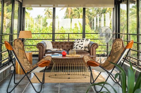 4BHK Villa Private Pool & Field View | Sangolda