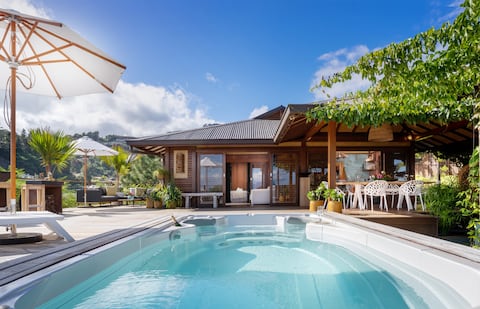 Villa Manuiti luxury - private swim Spa - sea view