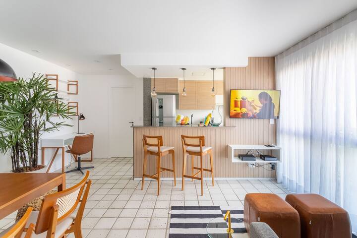 Renovated apartment with sea view for vacation rental in Ipanema gallery image 4